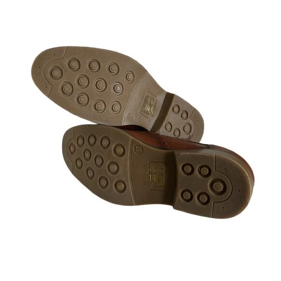 K STUDIO Boys Formal Brown Oxford Lace Up Dress Shoes 37 - Picture 4 of 5